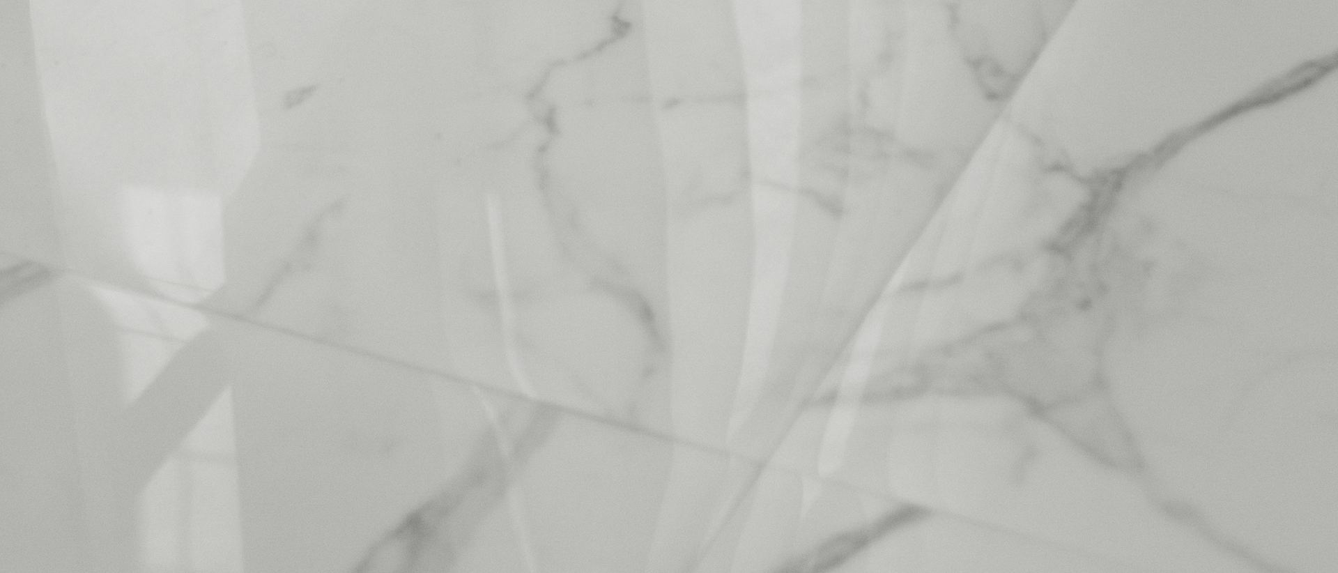 Polished marble tile showroom floor